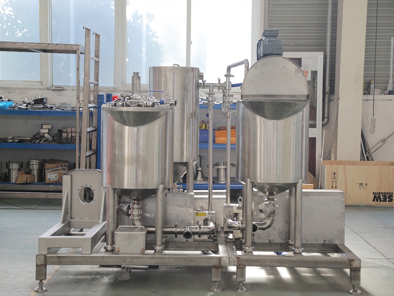 Cake batter aeratoe line for small output